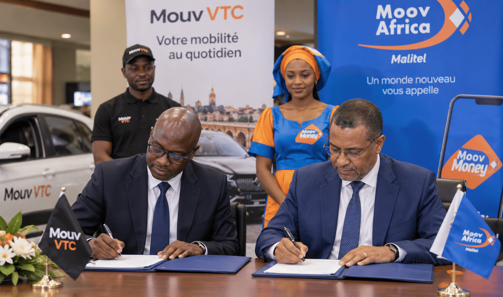 Mali : Mouv VTC et Moov Africa s’allient pour la mobilité